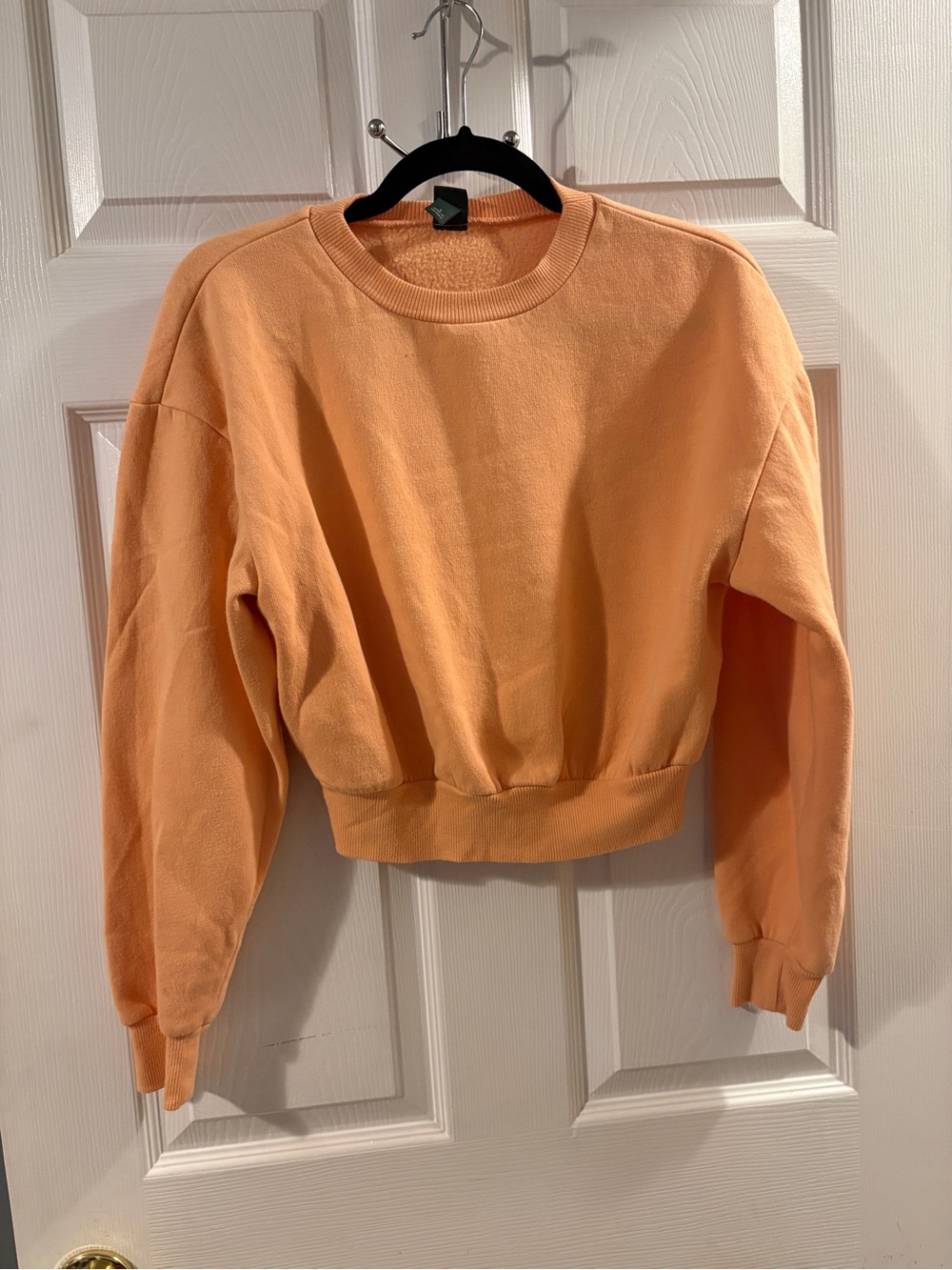 wild fable Peach Crewneck Cropped Sweatshirt